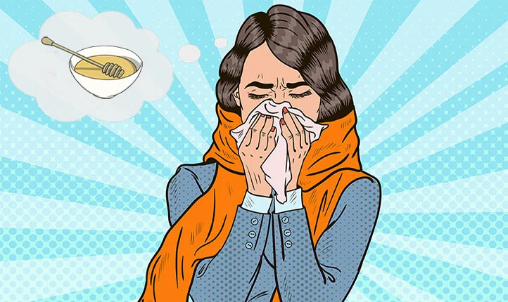 عسل برای سرماخوردگی