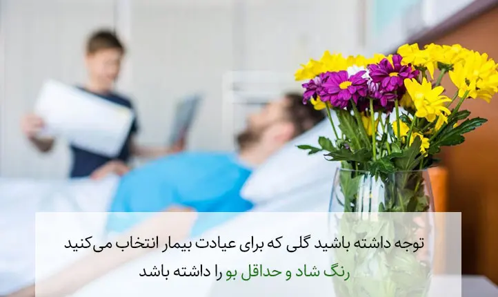 گل شاخه بریده برای عیادت بیمار